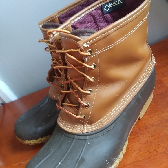 L.L. Bean Bean Boots Shoes Gore-Tex, Lined, Boots sz 13W Made in USA - Picture 4 of 9